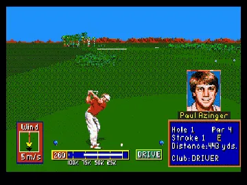 PGA Tour Golf II (Japan) screen shot game playing